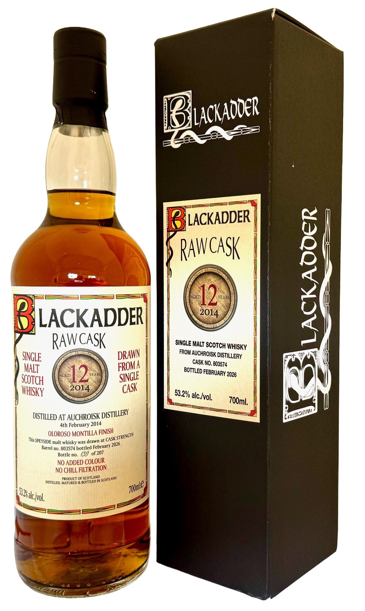 Blackadder Raw Cask Single Malt Whisky